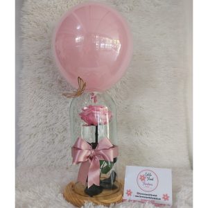 Rosa preservada rosada ternura - floristerias en cali