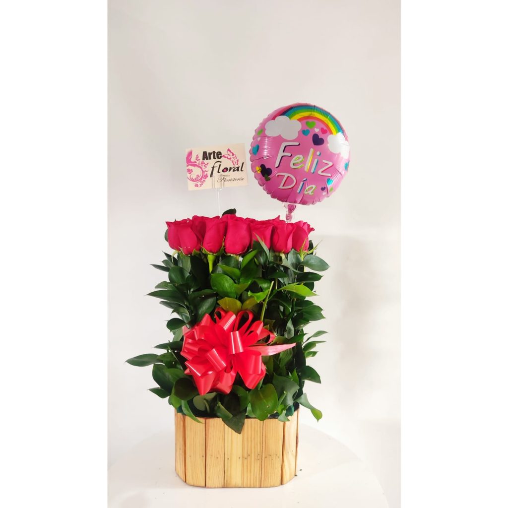 Arreglo rosas rojas-