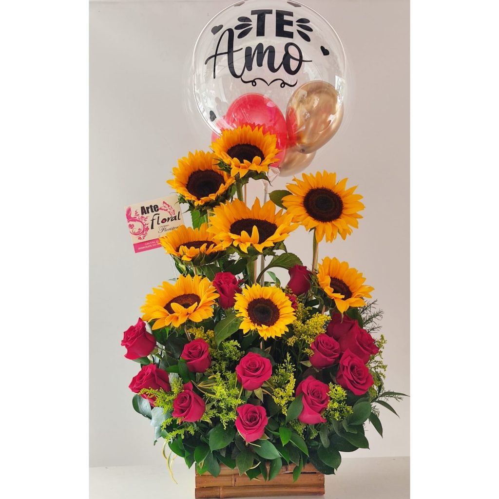 Rosas rojas, girasoles- floristeria cali