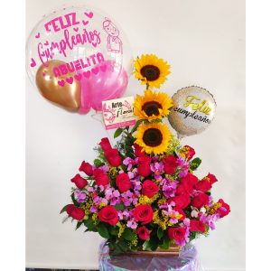 Rosas rojas, girasoles, orquideas- floristeria cali