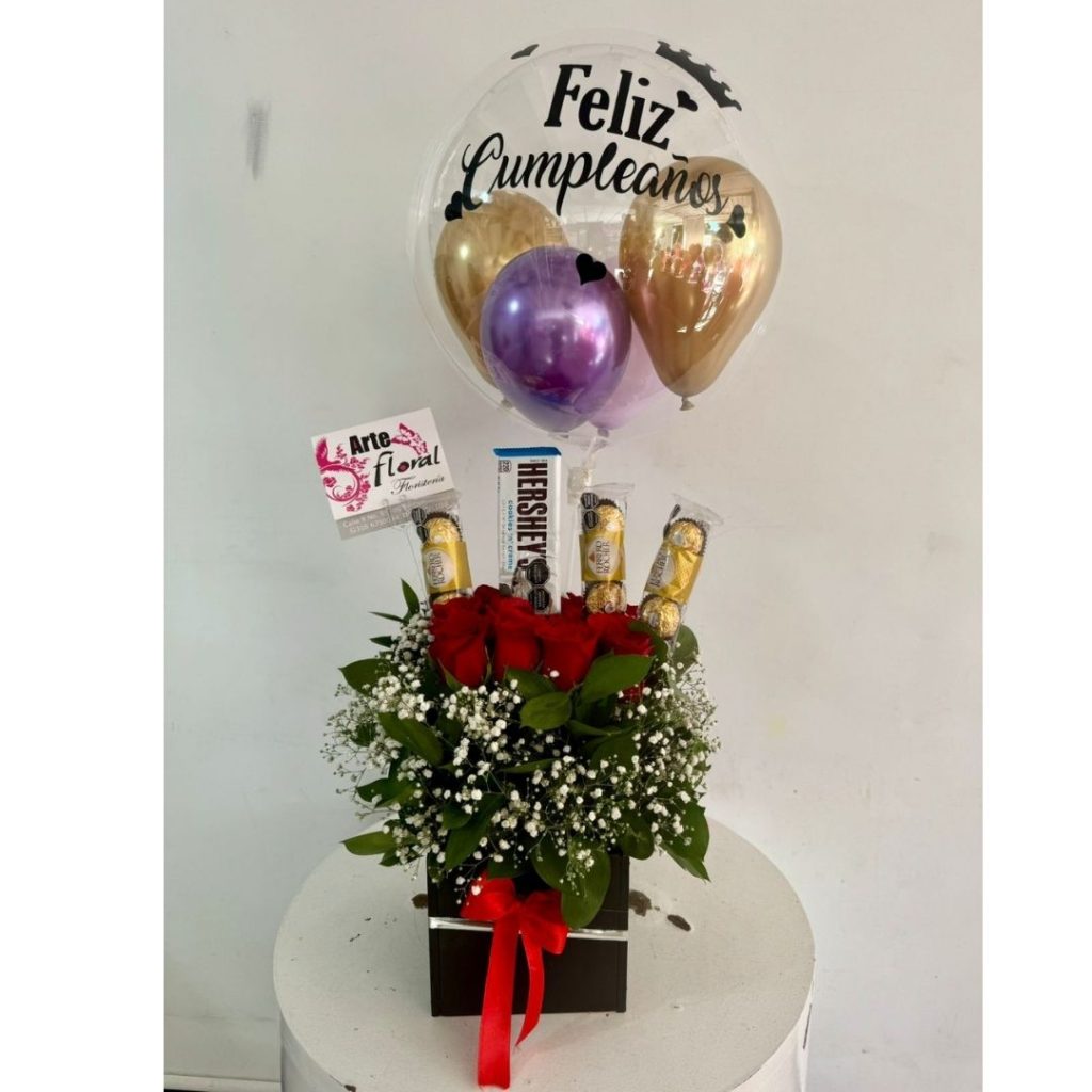 Ramo en rosas rosas, chocolates floristeria cali