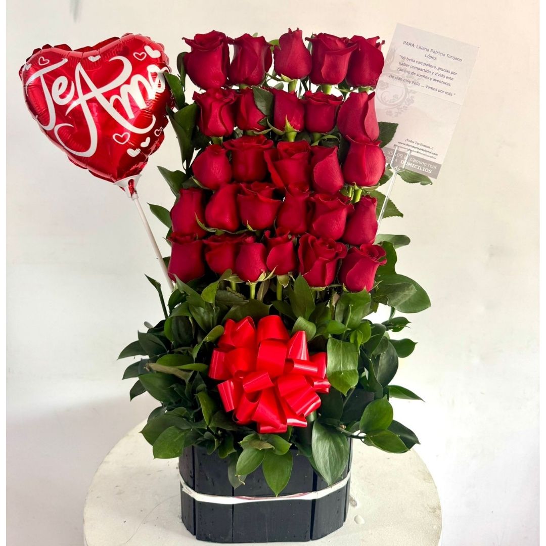 Ramo floral en rosas floristeria cali