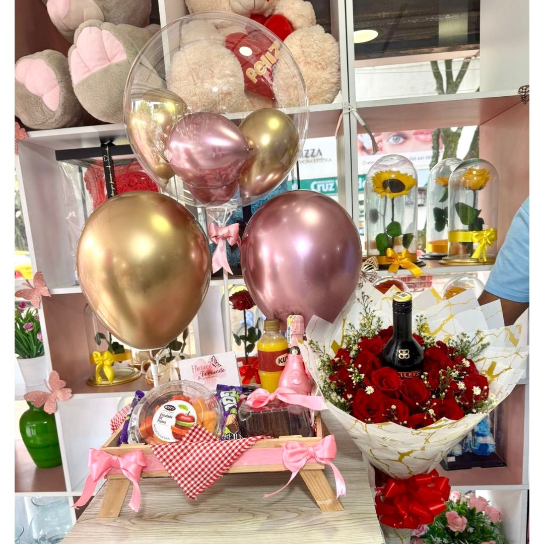 Desayuno sorpresa y ramo buchón- Floristerías Cali